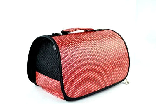 Τσάντα μεταφοράς σκύλου-γάτας Red Sparkle