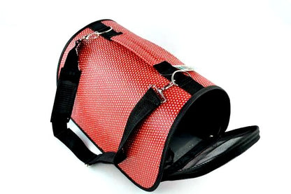 Τσάντα μεταφοράς σκύλου-γάτας Red Sparkle