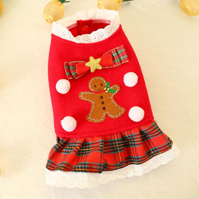 Ρούχο σκύλου-γάτας ΧΡΙΣΤΟΥΓΕΝΝΙΑΤΙΚΟ CHRISTMAS COOKIE DRESS